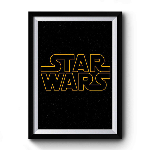 Star Wars Logo Simple Design Premium Poster