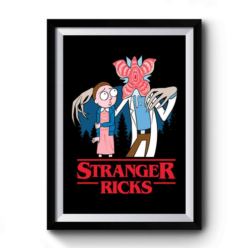 Stranger Ricks Mash Up Retro Premium Poster