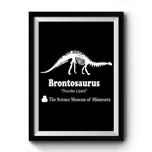 Stranger Things Brontosaurus Art Vintage Premium Poster