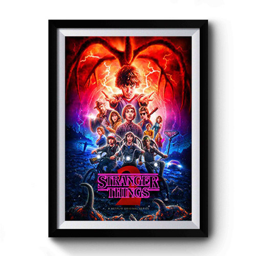 Stranger Things Season 2 Design Art Simple Premium Poster