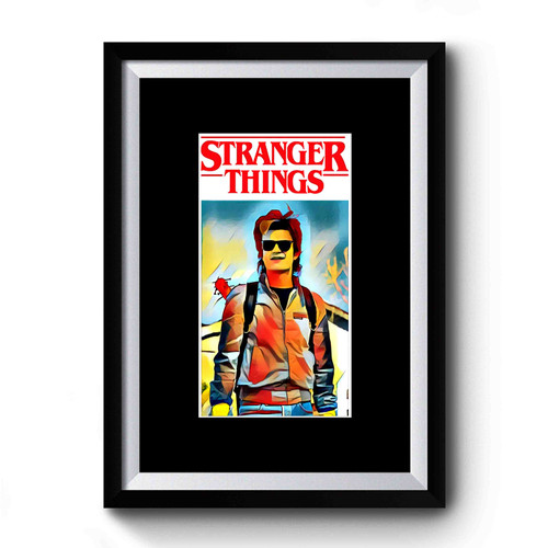 Stranger Things Steve Harrington Art Retro Premium Poster