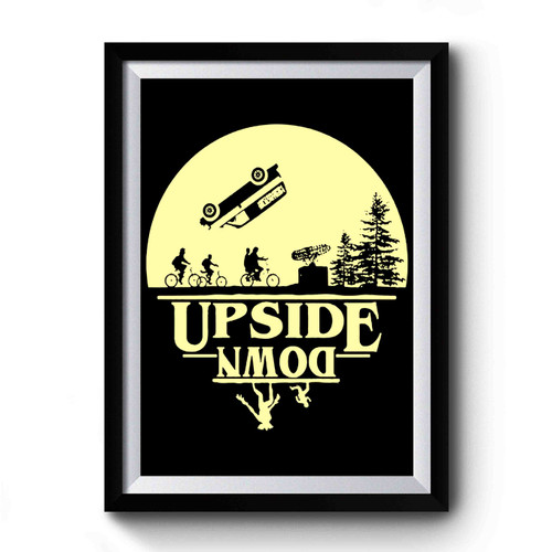 Stranger Things Upside Down Art Vintage Premium Poster