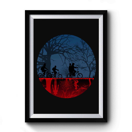 Stranger Things Upside Down Vintage Art Premium Poster