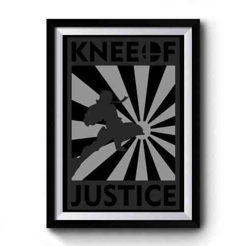 Super Smash Bros Knee Of Justice Design Funny Premium Poster