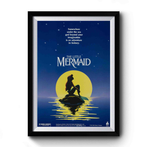The Little Mermaid Art Retro Premium Poster