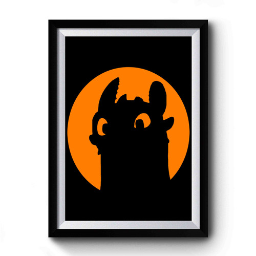 Toothless From How To Train Your Dragon Art Funny Premium Poster