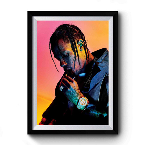 Travis Scott Art Design Funny Premium Poster