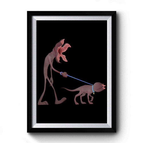 Walking The Demodog Simple Art Premium Poster