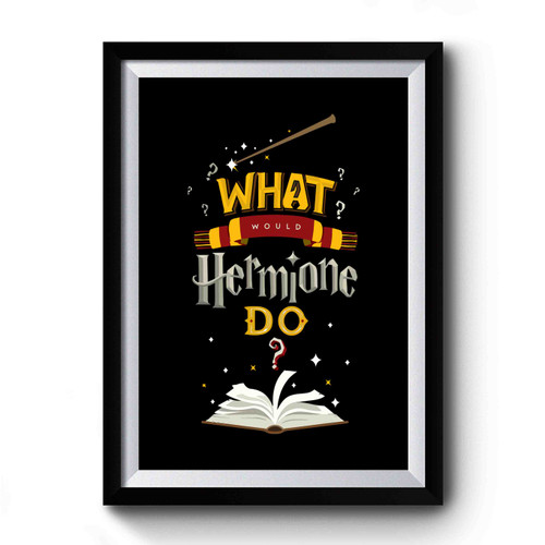 What Would Hermione Do Simple Design Premium Poster