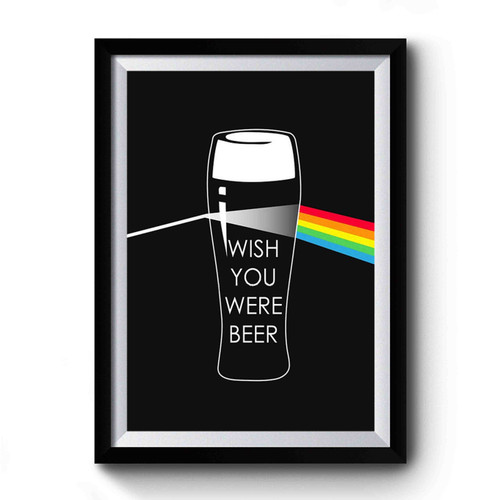 Wish You Were Beer Simple Art Premium Poster