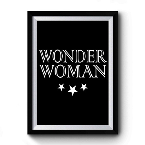 Wonder Woman Vintage Art Simple Premium Poster