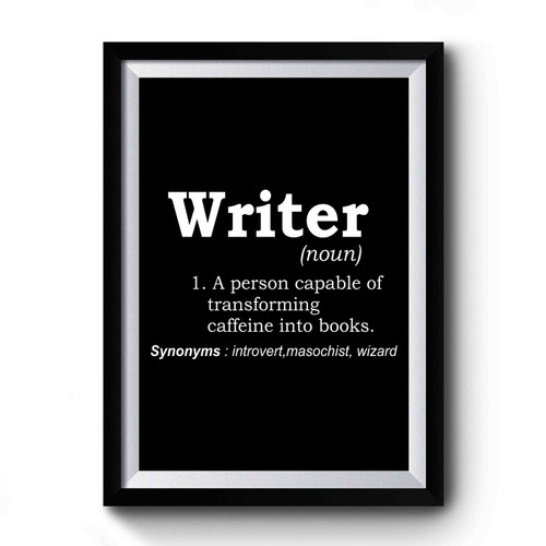 Writer Defined Writer Noun Writer Definition Writer Meaning Vintage Art Simple Premium Poster