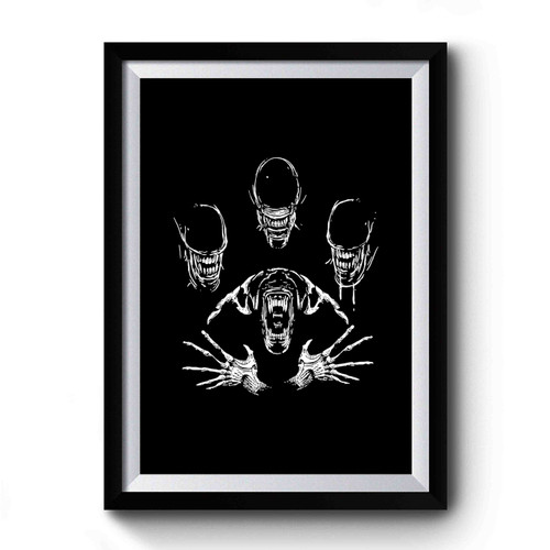 Xenomorph Alien Rhapsody Simple Design Premium Poster