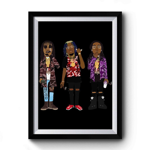 Young Rich Nation Migos Art Simple Funny Premium Poster