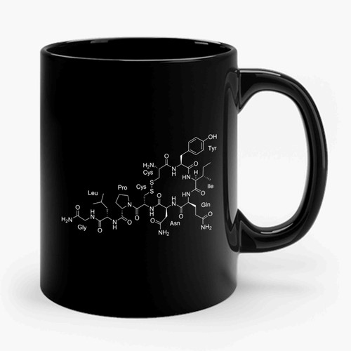 Science Chemisrty Oxytocin Molecule Ceramic Mug