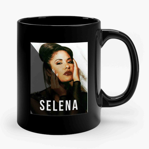 Selena Quintanilla Anything For Selena Reina De La Cumbia Geometric Line Ceramic Mug