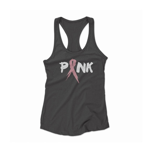 Pink Ribbon Breast Cancer Awareness Women Racerback Tank Top