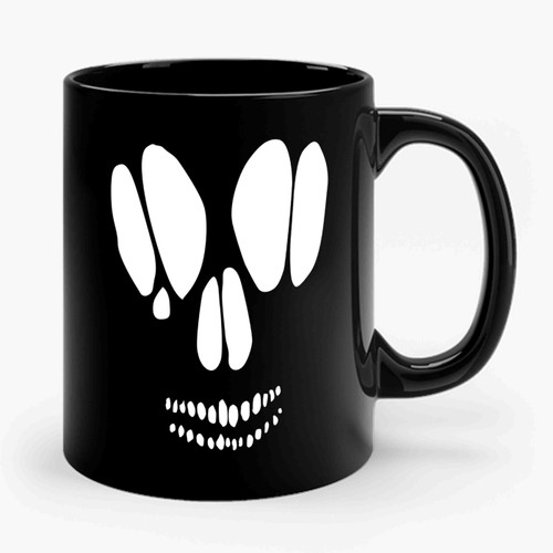 Skull Goth Skull Inspired Cut Out Printed Ceramic Mug