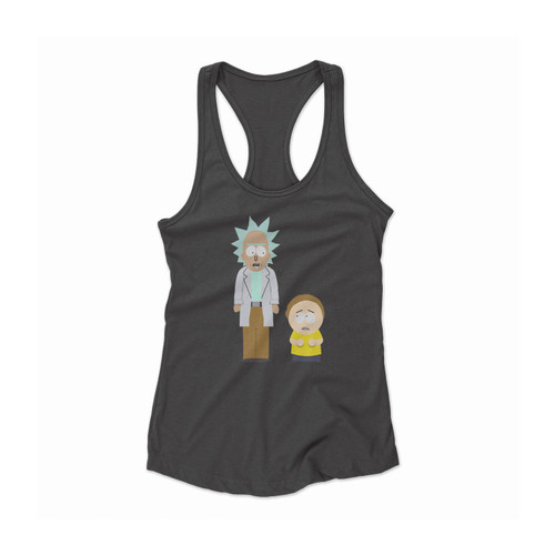 South Park Rick Rick And Morty Women Racerback Tank Top