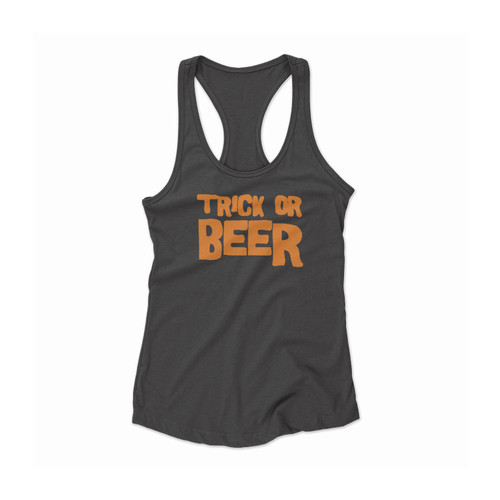 Trick Or Beer Halloween Women Racerback Tank Top