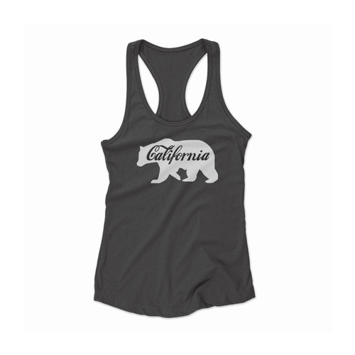 California Bear California Republic California State Women Racerback Tank Top