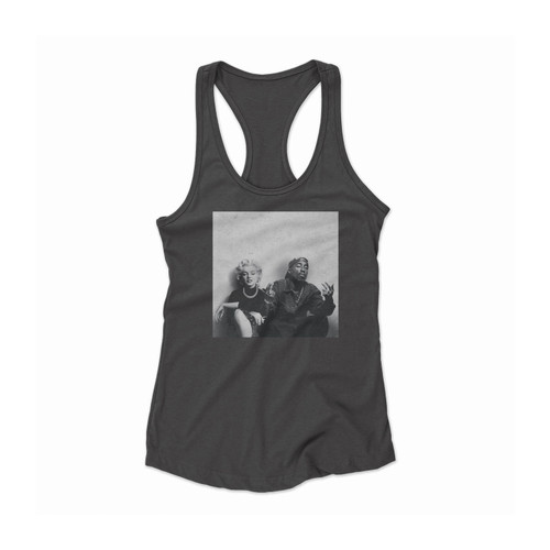 Supreme Legends Marilyn Monroe Tupac Shakur Women Racerback Tank Top