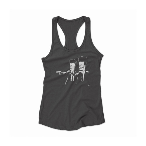 Beavis Fiction Funny Women Racerback Tank Top