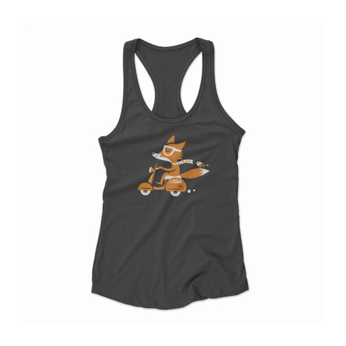 Scooter Alive Foxy Scooter Women Racerback Tank Top