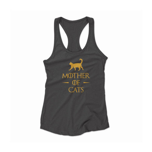 Mother Of Cats Gold Game Of Thrones Funny Tv Series Women Racerback Tank Top