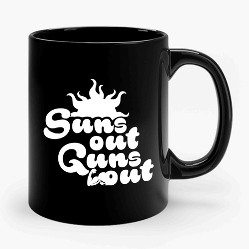 Suns Out Guns Out Funny Fitness Gym Ceramic Mug