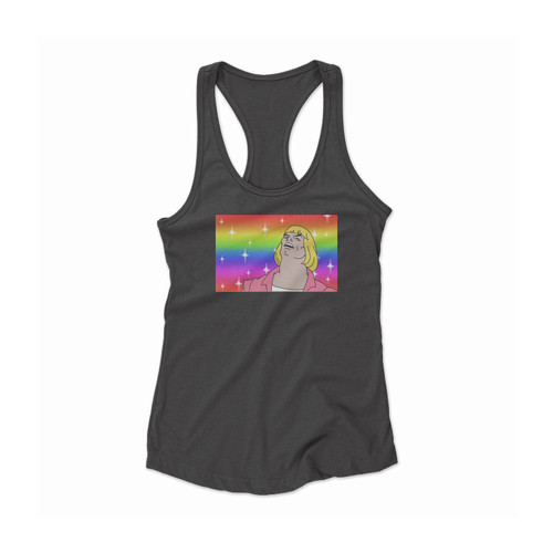 He- Man Hey What's Up Women Racerback Tank Top