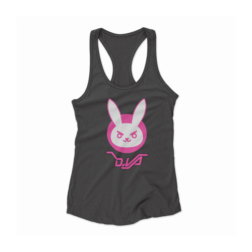 Dva Bunny Logo Women Racerback Tank Top