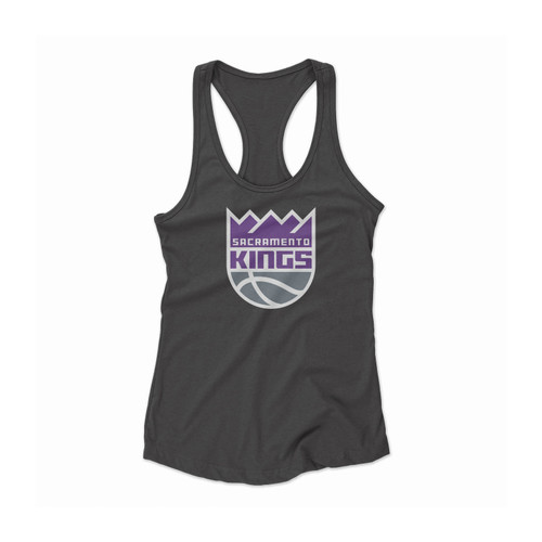 Sacramento Kings Team Basketball Logo Women Racerback Tank Top