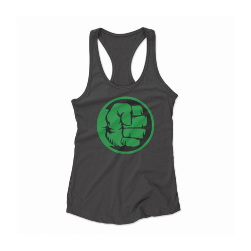 Hulk Inspired Logo Hulk Fans Superhero Women Racerback Tank Top