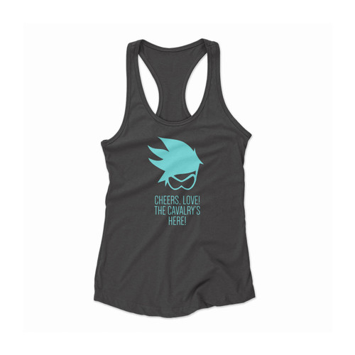 Overwatch Tracer Quote Women Racerback Tank Top