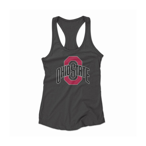 Ohio State Buckeyes Logo Women Racerback Tank Top