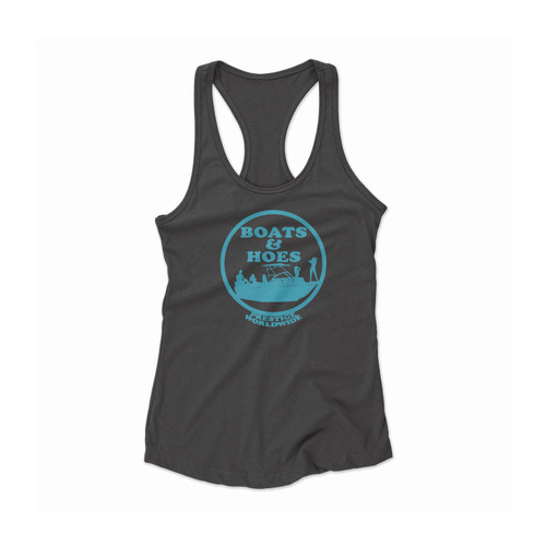 Boats And Hoes Prestige Worldwide Of Step Brothers Movie Tribute Women Racerback Tank Top