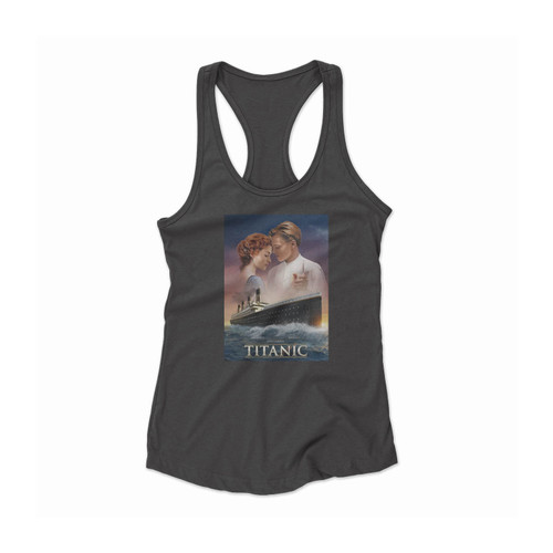 Titanic Movie Poster Women Racerback Tank Top