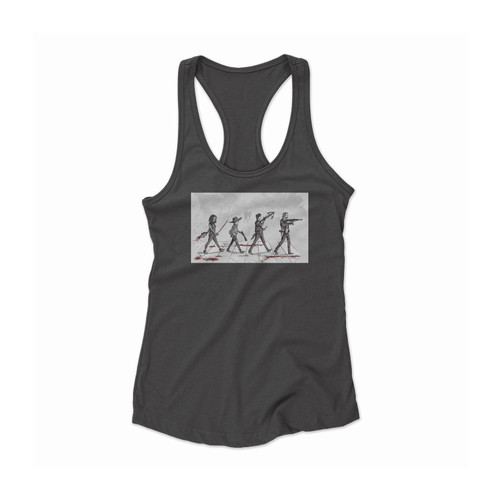 The Walking Dead Daryl Dixon Rick Grimes Michonne Abbey Road Women Racerback Tank Top