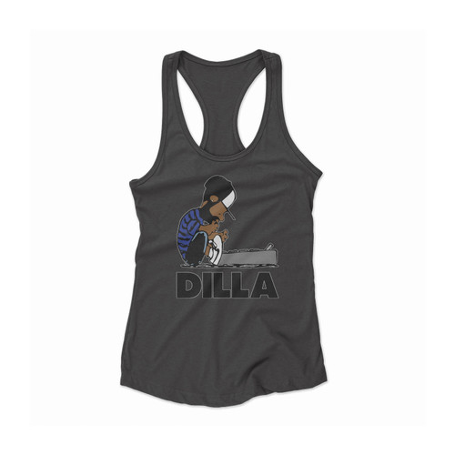 Dilla Schroeder Hip-Hop Rap Wu-Tang J Dilla Mf Doom Jay Dilla Women Racerback Tank Top