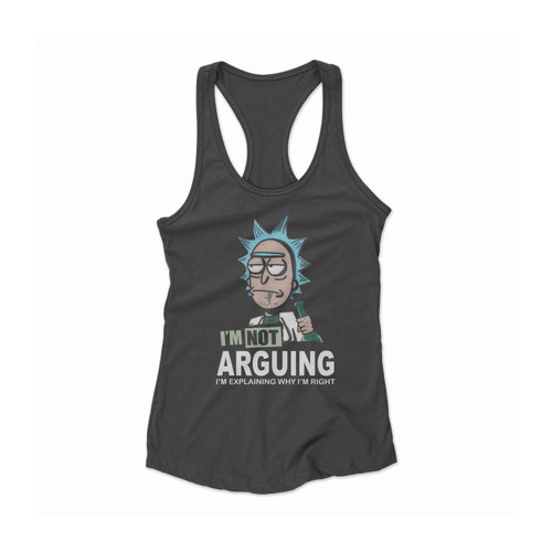 Rick And Morty Arguing Women Racerback Tank Top