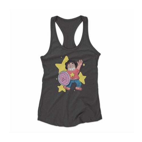 Steven Universe Sheild Funny Tv Series Tv Show Women Racerback Tank Top