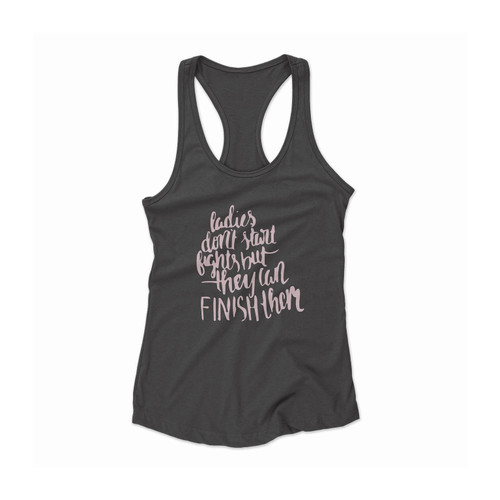 Disney Quote Aristocats Ladies Dont Start Light Women Racerback Tank Top