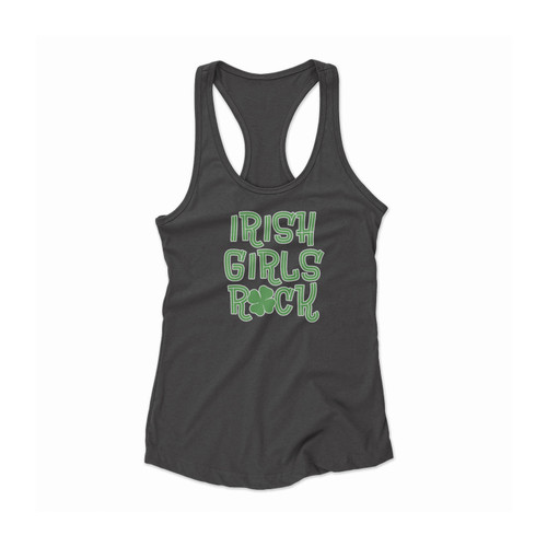 Irish Girls Rock St. Patrick's Day Women Racerback Tank Top