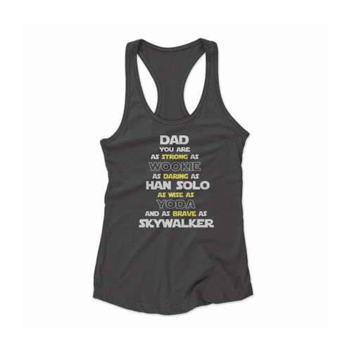 Dad You Are Az Strong Quote Women Racerback Tank Top