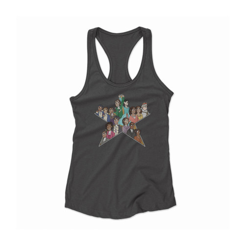 Hamilton Musical Alexander Hamilton All Character Art Women Racerback Tank Top