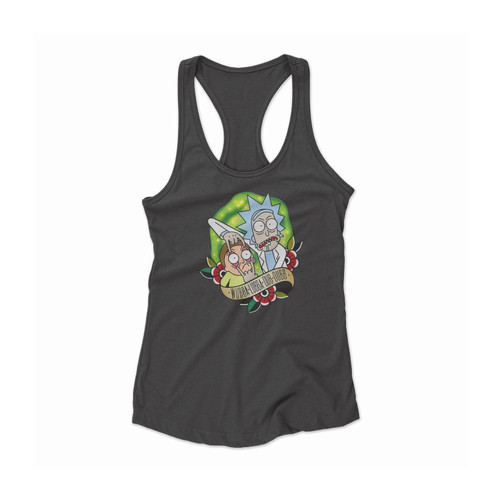 Rick And Morty Wubalubadubdub Women Racerback Tank Top