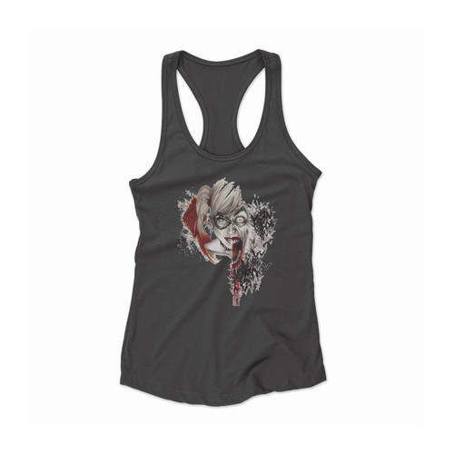 Harley Quinn Joker Half Face Suicide Squad Women Racerback Tank Top