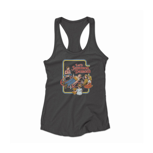 Let's Summon Demons 80s Steven Rhodes Women Racerback Tank Top Let's Summon Demons 80s Steven Rhodes Women Racerback Tank Top