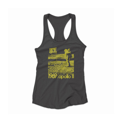 Stanley Kubrick Apollo Moon Landing Faked Nasa Women Racerback Tank Top